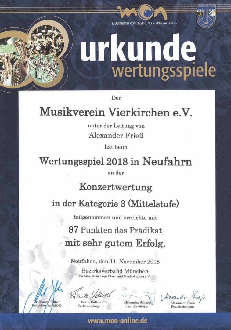 Wertungsspiel 2018 in Neufahrn